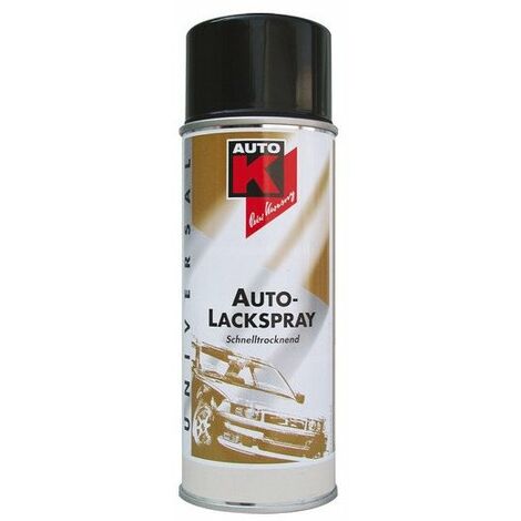 Peinture De Finition Satin Noir Aérosol 150ml - Auto K
