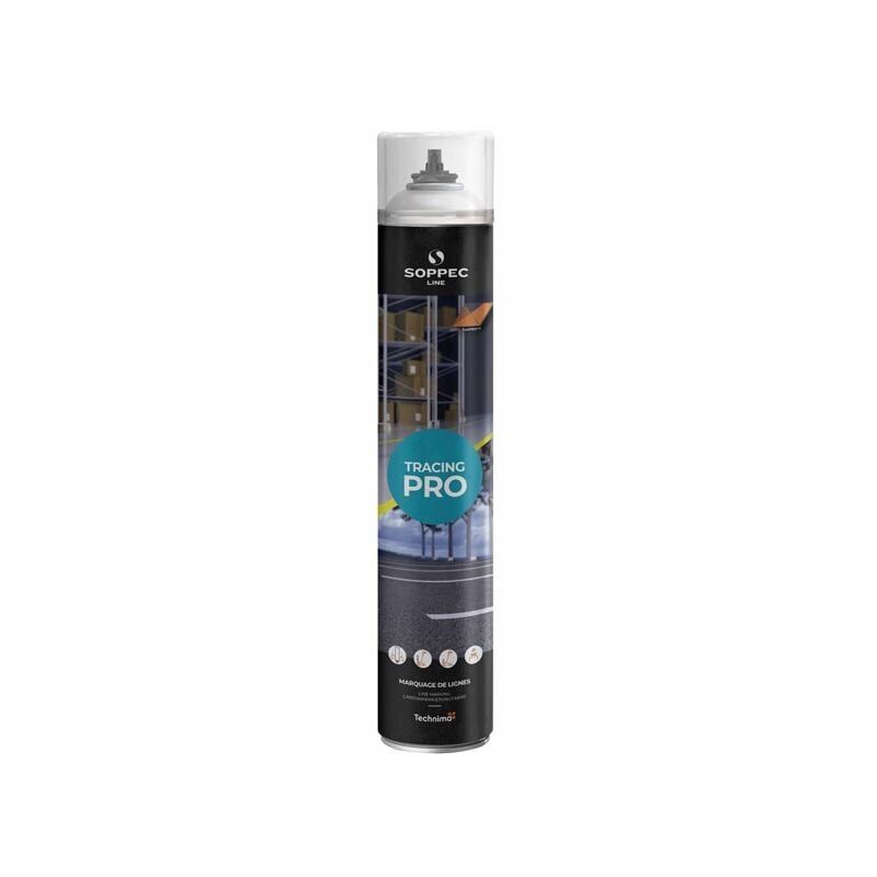 Soppec - Peinture Marquage au Sol Aerosol Tracing Pro Rouge 750ml