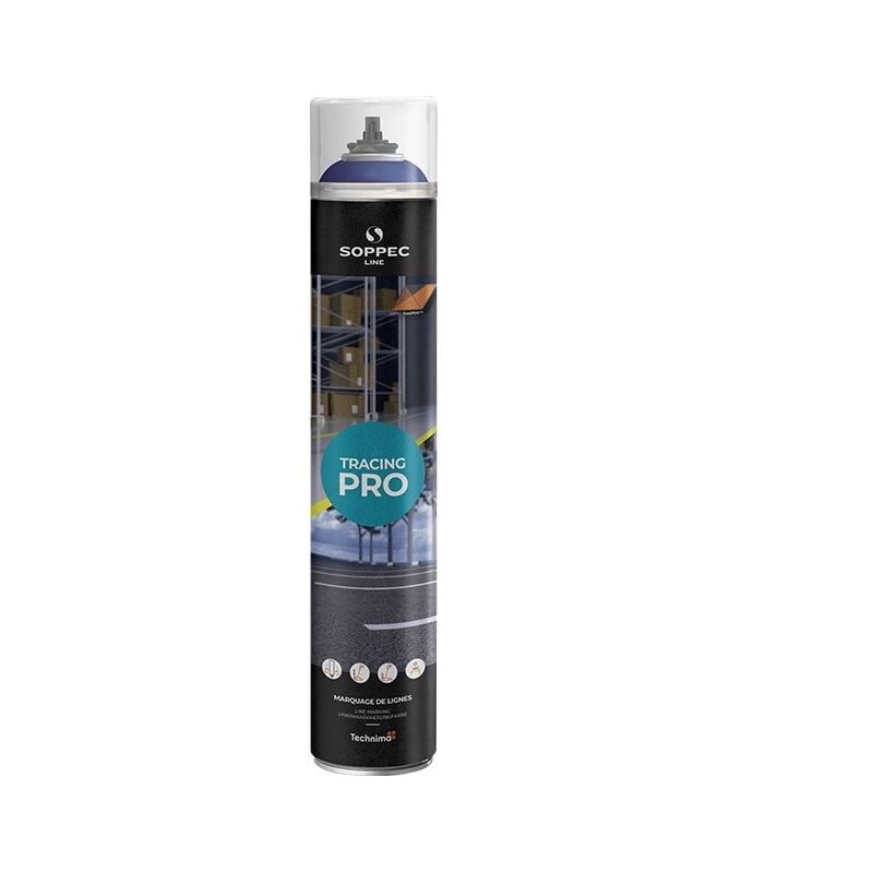 Soppec - Peinture bleue 750 ml en aérosol tracing pro 152001O