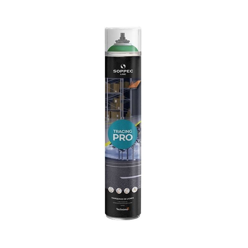 Soppec - Peinture verte en aérosol tracing pro 152005O