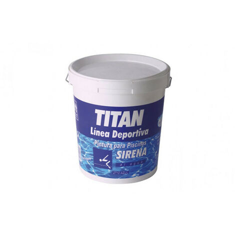 Peinture de piscine à base d'eau bleu mat 4L – Séchage rapide – Grande résistance aux algues – Rendement 8-10 m²/L – Titan