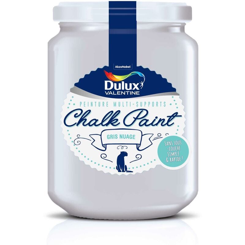 Peinture De Rénovation Chalk Paint Ultra Mat Gris Nuage 0,4 l Dulux Valentine
