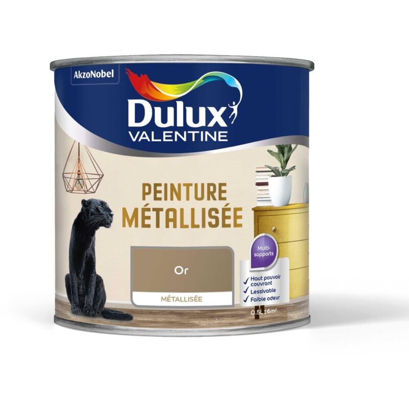 Peinture De Rénovation Effet Métallisée Or 0,5 l Dulux Valentine