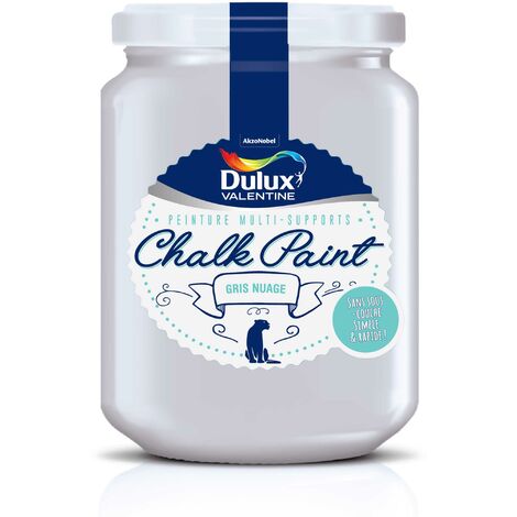 Peinture De Rénovation Chalk Paint Ultra Mat Gris Nuage 0,4 L - Dulux Valentine