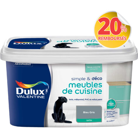 Peinture Simple & Déco Meubles De Cuisine Noir Finition : Satin | 0,5 L - Noir