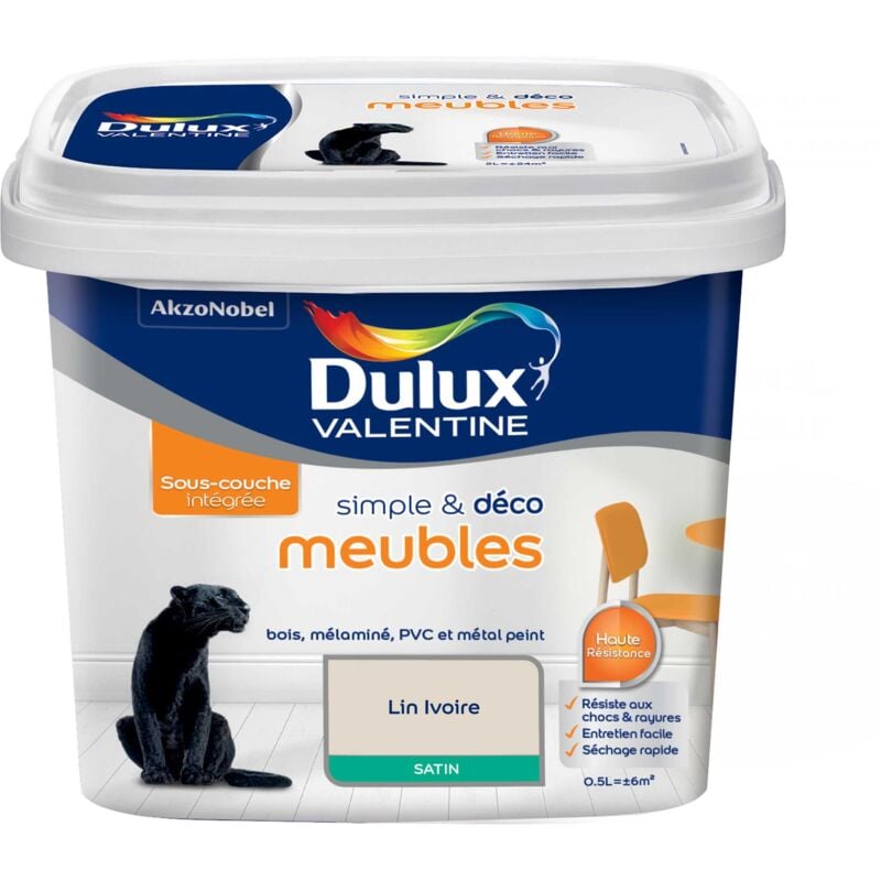 Peinture De Rénovation Simple & Deco Meubles Satin Canard 0,5 L - Dulux Valentine