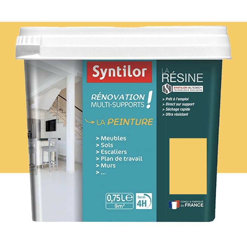 Peinture de Rénovation Multi-supports Syntilor Jaune tentation 0,75 l