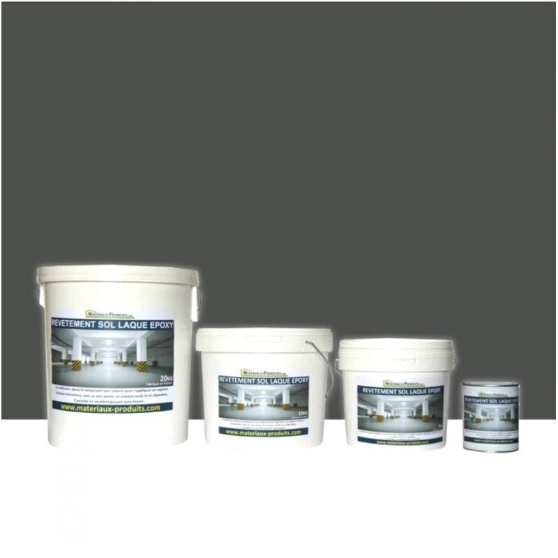 Matpro - Peinture laque Epoxy Sol et Mur - 1 Kg Gris basalte