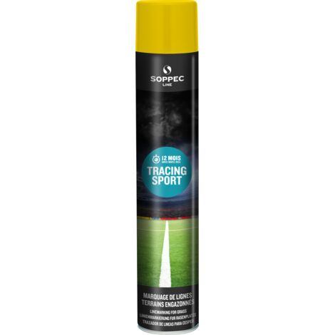 Peinture de traçage jaune pour terrain gazonneux TRACING SPORT SOPPEC-151802SPOO