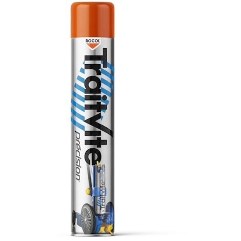 Peinture de traçage permanente TRAITVITE PRECISION - orange RAL 2009 - 750 mL - ROCOL