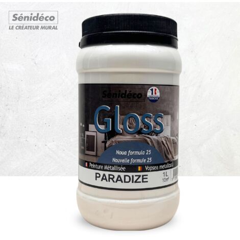 Peinture décorative effet soie - GLOSS 1L pour 10 m²coloris Paradize
