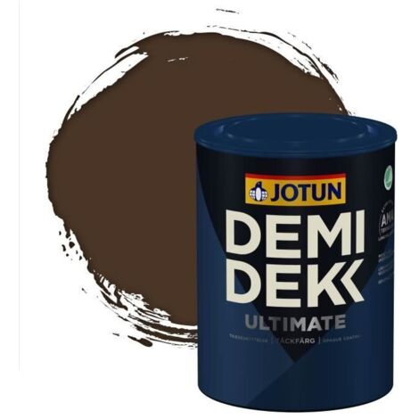 Peinture - DEMI DEKK ULTIMATE - Satinée - Brun Sépia - 0,75L - Extérieur