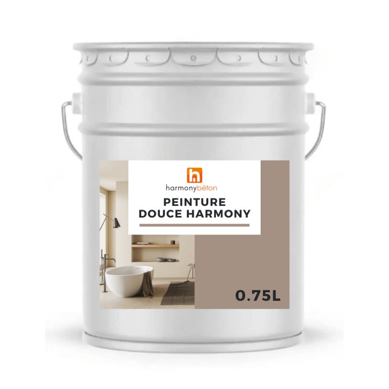 Harmony Beton - Peinture Douce Harmony - 3.Cireux 0.75 l - Harmony Béton