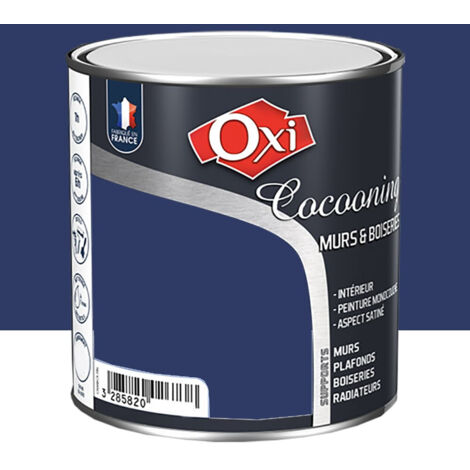 Peinture d'intérieur monocouche pour murs & boiseries Owatrol COCOONING MURS & BOISERIES   SATIN Bleu Canard 0.5 litre