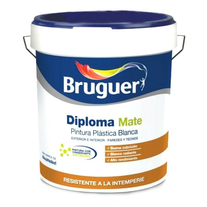Fplus - peinture diplôme 12 lt. bruguer blanc