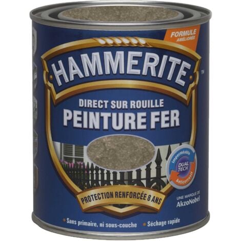 Peinture Direct Sur Rouille Martelée Bronze 0,75 L - Hammerite