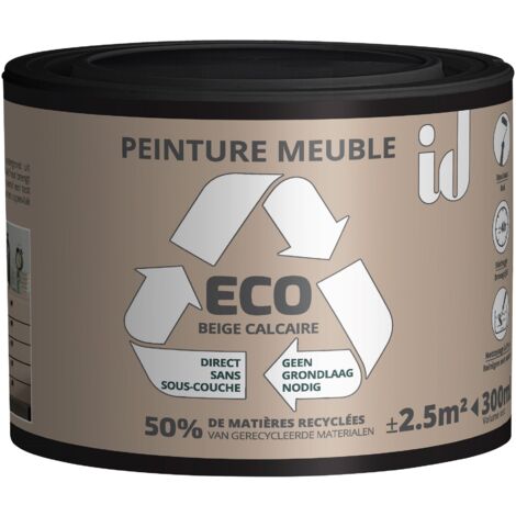 Peinture ECO  pour boiseries et meubles - beige calcaire 300ml - ID PARIS