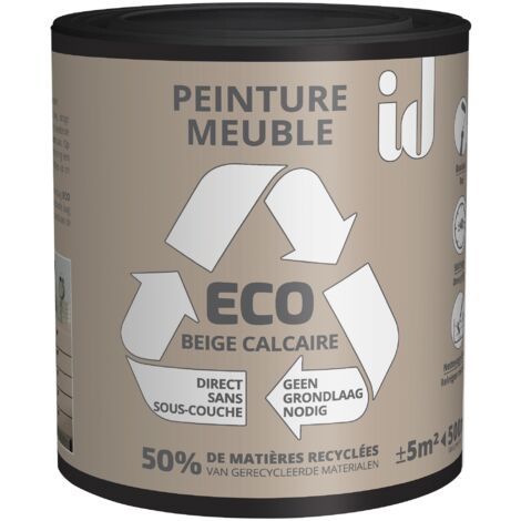 Peinture ECO  pour boiseries et meubles - beige calcaire 500ml - ID PARIS