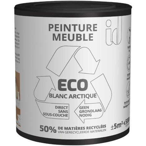 Peinture ECO  pour boiseries et meubles - blanc arctique 500ml - ID PARIS