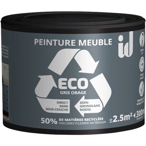 Peinture ECO  pour boiseries et meubles - gris orage 300ml - ID PARIS