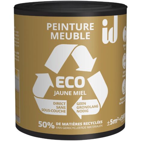 Peinture ECO  pour boiseries et meubles - jaune miel  500ml - ID PARIS