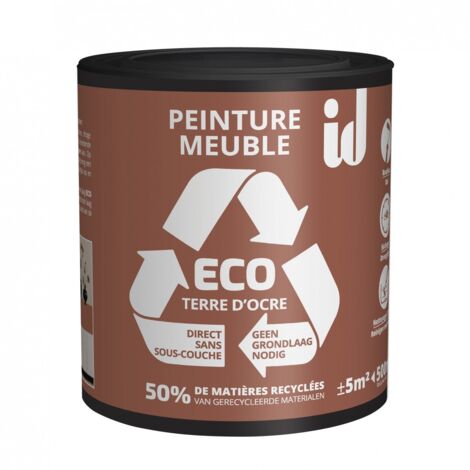Peinture ECO pour boiseries et meubles - terre d'ocre 500ml - ID PARIS