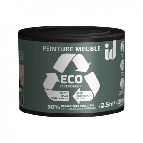 Peinture ECO  pour boiseries et meubles - vert fougère 300ml - ID PARIS