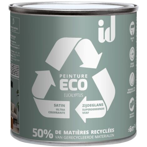PEINTURE ECO RESPECTUEUSE  SATIN EUCALYPTUS 500ML - ID Paris