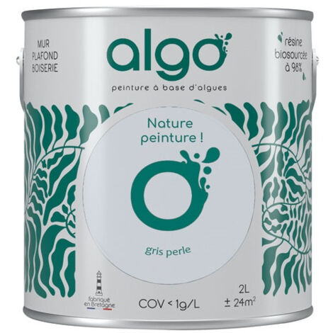 peinture écologique 2 l gris perle - algo