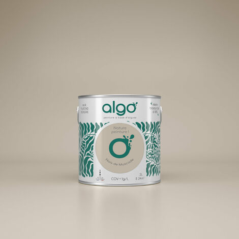 Peinture écologique Algo - Beige Noix de muscade - 2L / Mat