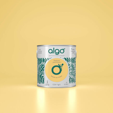 Peinture écologique Algo - Jaune Sieste au Soleil - 5L / Mat