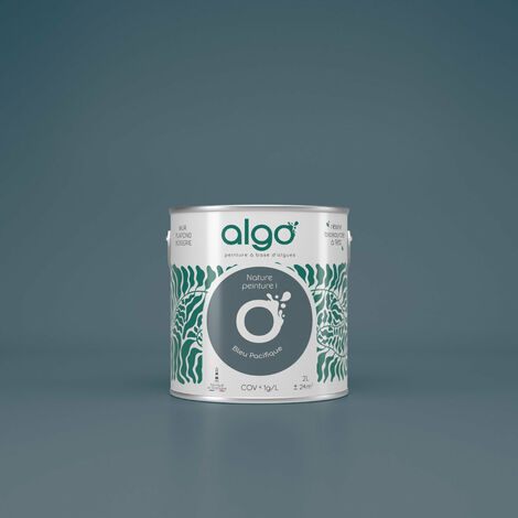 Peinture écologique Algo - Mat - Bleu Pacifique - 0.5L