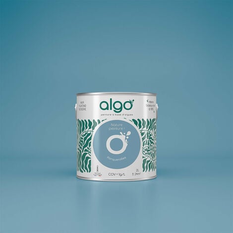 Peinture écologique Algo - Satin - Bleu Porquerolles - 5L