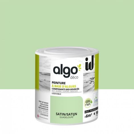 Peinture écologique Algo - Vert Guadeloupe - 0.5L / Satin
