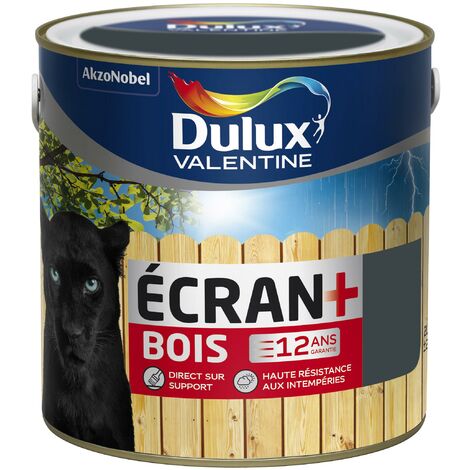 Peinture Ecran+ Bois Satin Anthracite (RAL 7016) 2 L - Dulux Valentine