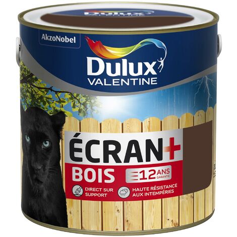 Peinture Ecran+ Bois Satin Brun Normandie 2 L - Dulux Valentine