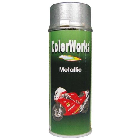 PEINTURE EFFET ARGENT METALLISE AEROSOL 400ML COLORWORKS