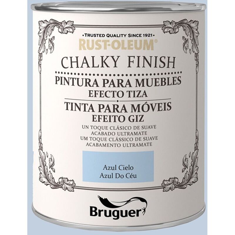 Rust-oleum - Finition Crayeuse Meubles Bleu Ciel 750ml bruguer