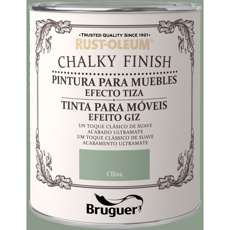 Rust-oleum - chalcky finish meuble olive 0,75l 5397527 bruguer