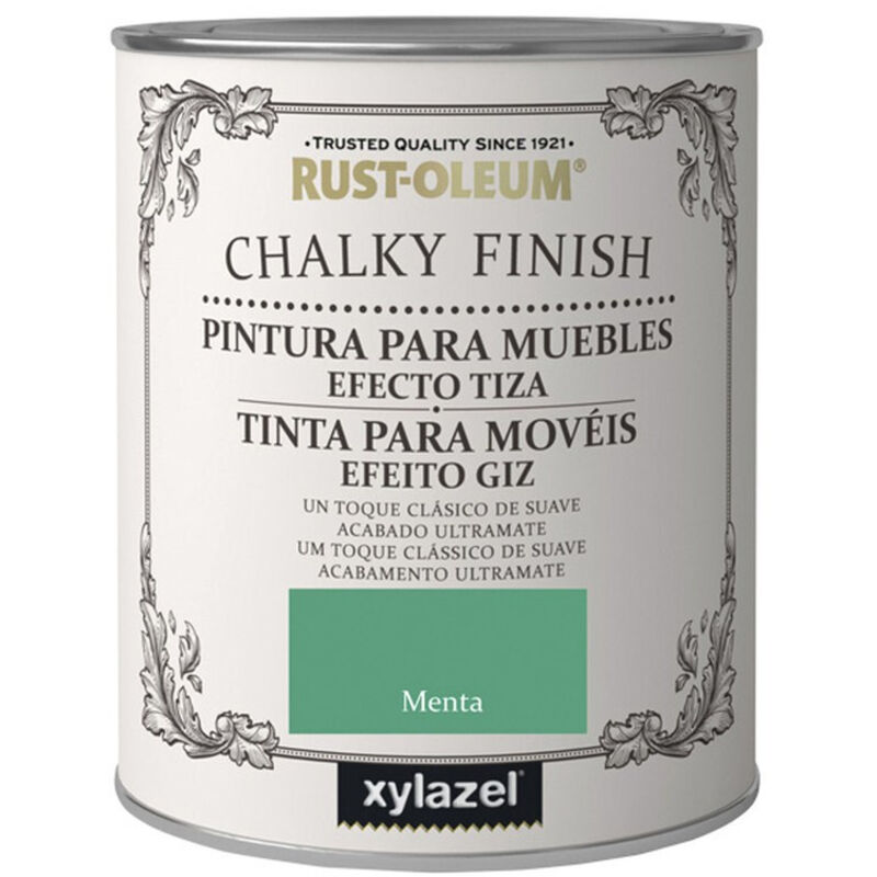 Peinture effet craie Chalk Paint RustOleum Xylazel 125 ml Menthe