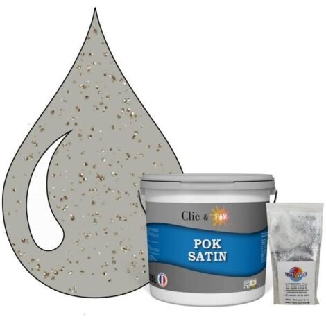 Peinture Effet Pailleté pour Murs & Plafonds - POK PAILLETTE - 2,5L - Aigle