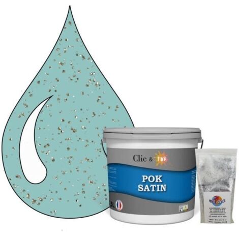 Peinture Effet Pailleté pour Murs & Plafonds - POK PAILLETTE - 2,5L - Miami Beach
