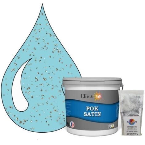 Peinture Effet Pailleté pour Murs & Plafonds - POK PAILLETTE - 2,5L - Tahiti