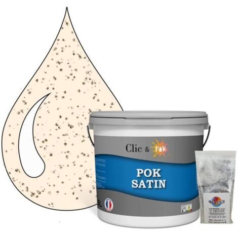 Peinture Effet Pailleté pour Murs & Plafonds - POK PAILLETTE - 5L - Rose Pêche