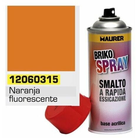 Peinture en aérosol orange fluo 400 ml.