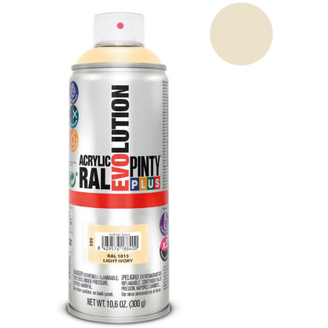 Peinture En Aérosol Pintyplus Evolution 520cc Ral 1015 Ivoire Clair