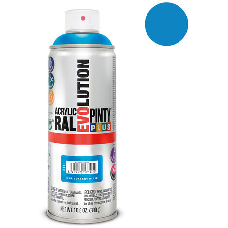 Peinture En Aérosol Pintyplus Evolution 520cc Ral 5015 Bleu Ciel