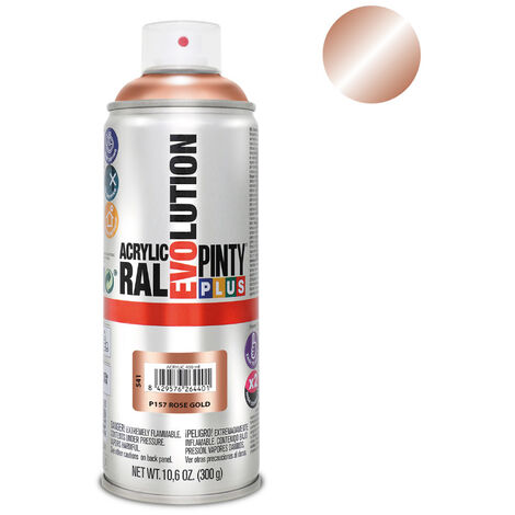 Peinture en aérosol PintyPlus Evolution - Or rose métallisé 520cc P157