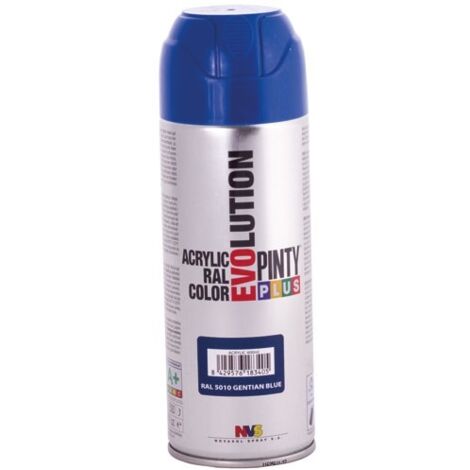 Peinture en spray PintyPlus Evolution 520cc RAL 5010 Bleu Gentiane Mat