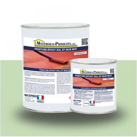 Peinture époxy sol et mur Mat - 1 Kg Vert Pastel - MATPRO